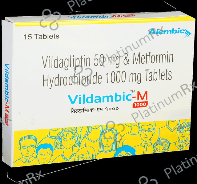 Vildambic M 1000/50mg Tablet 15s