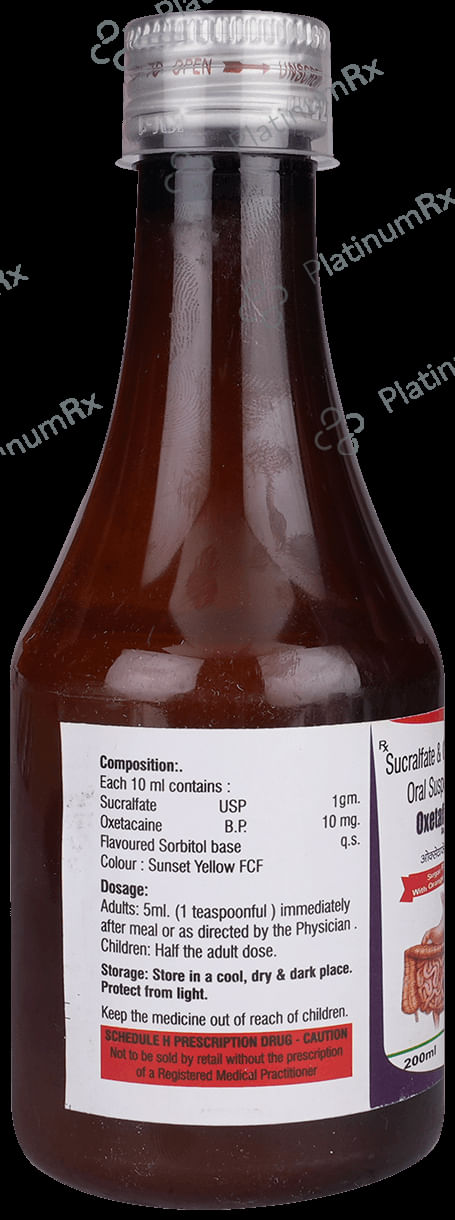 Oxetafate Oral Suspension Orange Sugar Free