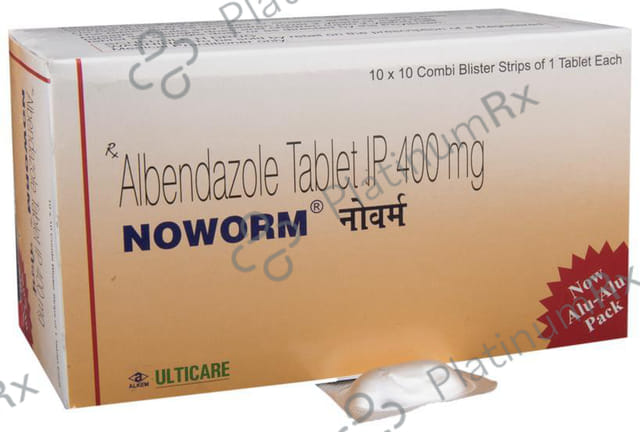 Noworm Chewable 400mg Tablet 1s