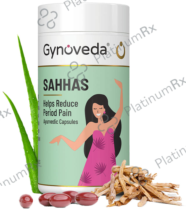 Gynoveda Sahhas Period Pain Relief Ayurvedic Capsule (120 Each) 1 Bottle