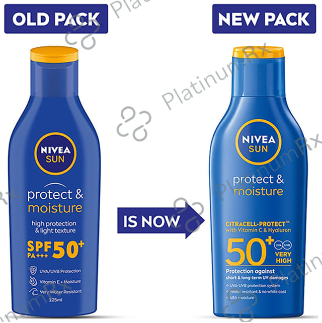 Nivea Sun Protect & Moisture SPF 50+ PA+++ Lotion 125ml