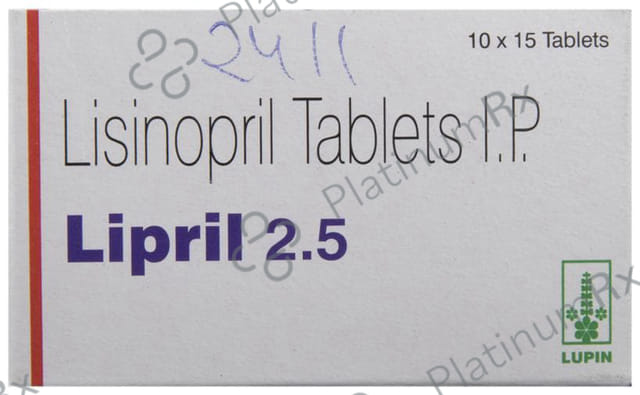 Lipril 2.5mg Tablet 15s