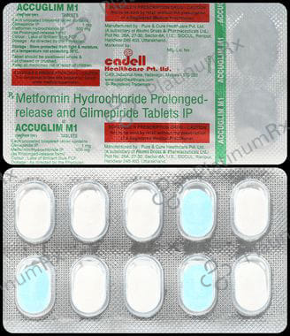 Accuglim M 1/500mg Tablet 10s