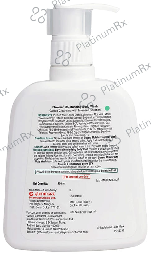Elovera Moisturizing Body Wash 250ml