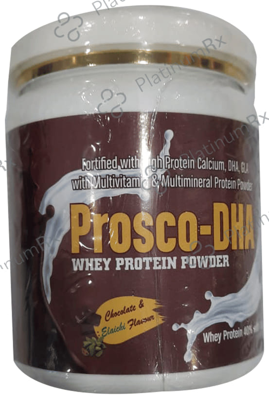 Prosco-DHA Whey Protein Powder Chocolate and Elaichi