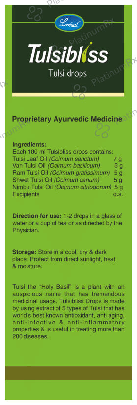 Leeford Tulsibliss Tulsi Drop