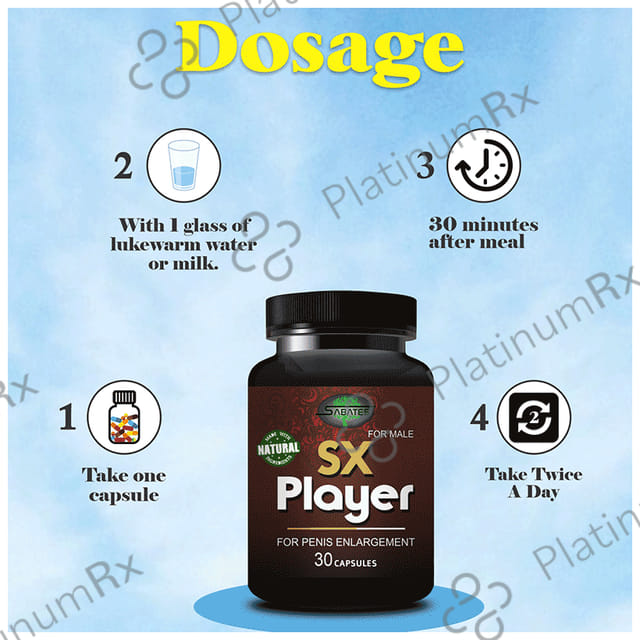 Sabates SX Player For Increase Stamina Capsule 30 capsules