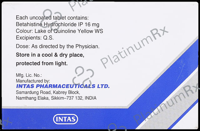 Zevert MD 16mg Tablet MD 15s