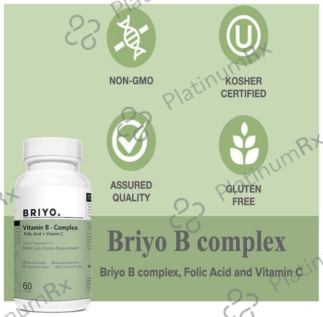 Briyo Vitamin B-Complex with Folic Acid & Vitamin C Softgel Capsule