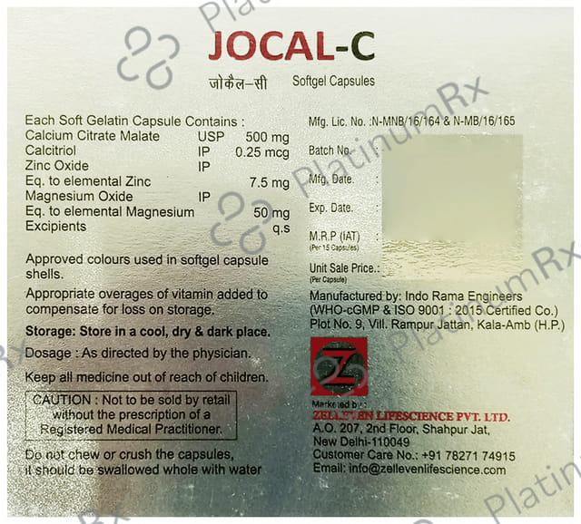 Jocal C Capsule 15s
