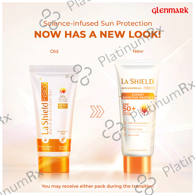 La Shield Fisico Matte SPF 50 PA ++++ Sunscreen Gel 50gm