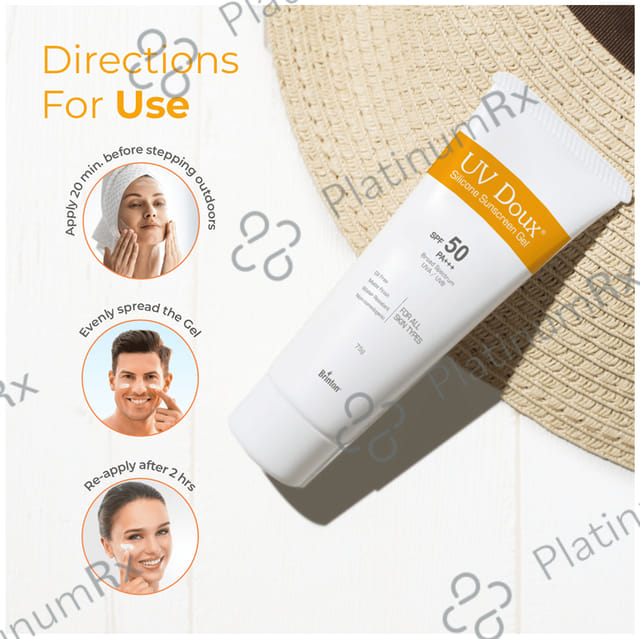 UV Doux Silicone Sunscreen SPF 50 Gel 75gm