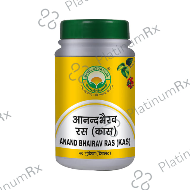 Basic Ayurveda Anand Bhairava Rasa (Kas) Tablet