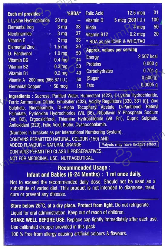 Kidicare Oral Drops Natural Orange