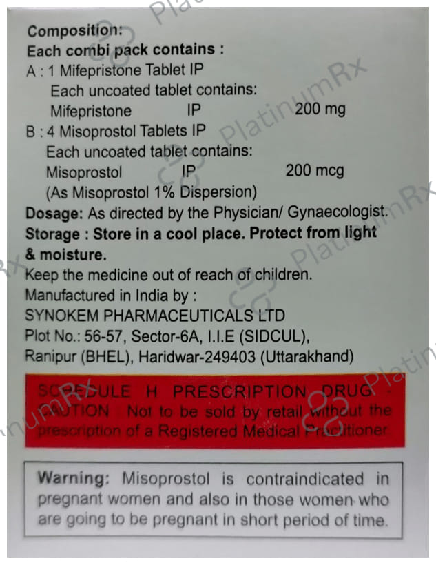 Advibort 200mg/200mcg Tablet Combipack 1s