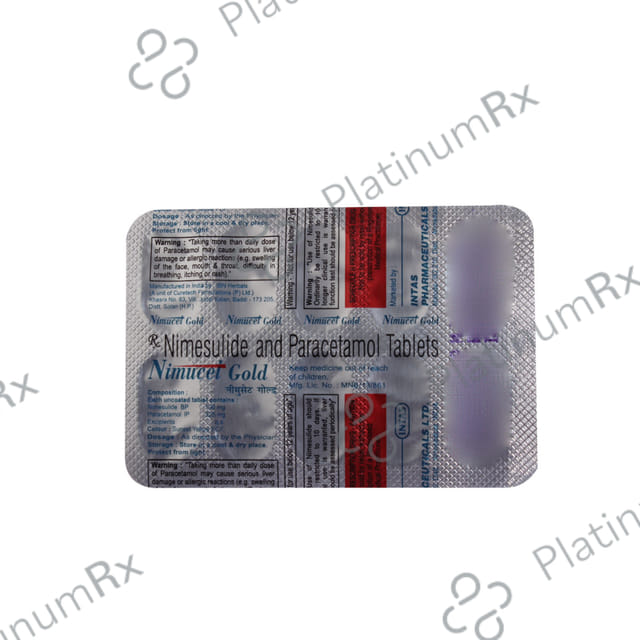 Nimucet Gold 100mg/500mg Tablet