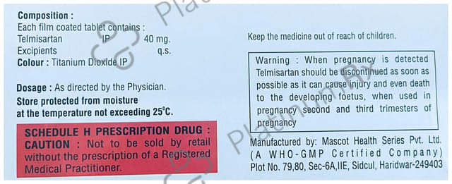 Cvtel 40mg Tablet 15s