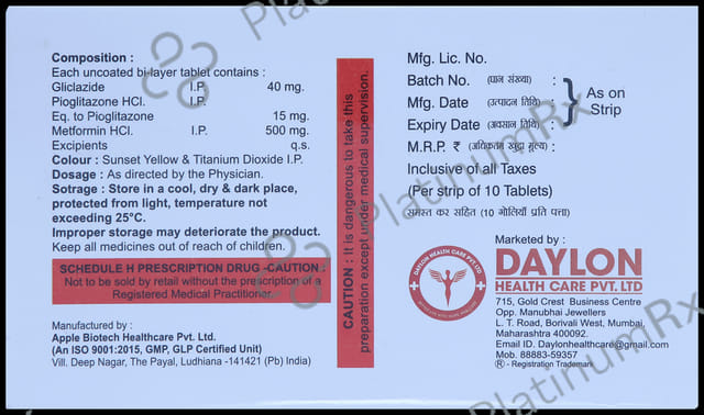 Dayclazide MP 40 Tablet