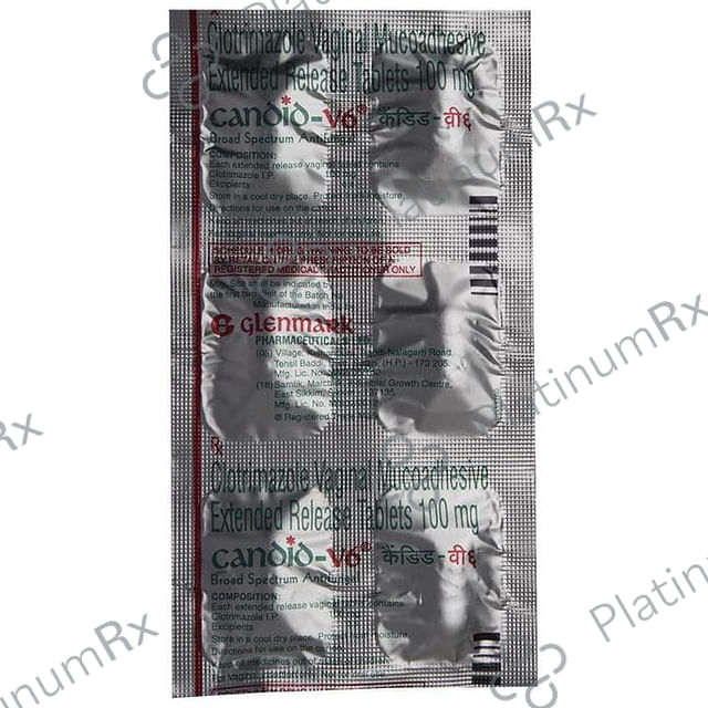 Candid V6 100mg Tablet ER 6s