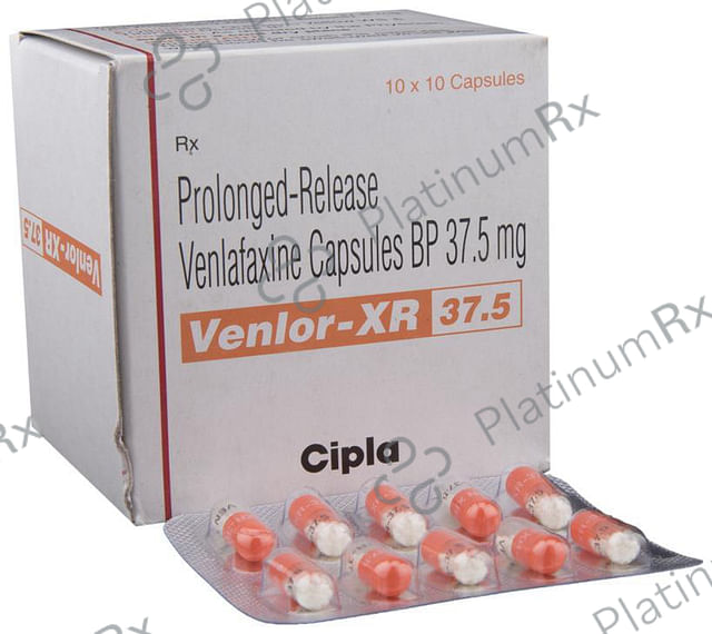 Venlor XR 37.5mg Capsule PR 10s