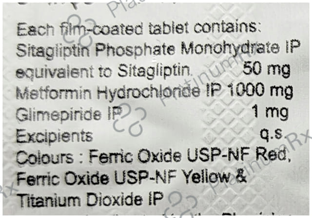 Diapride Ms 1/50/1000mg Forte Tablet 10s
