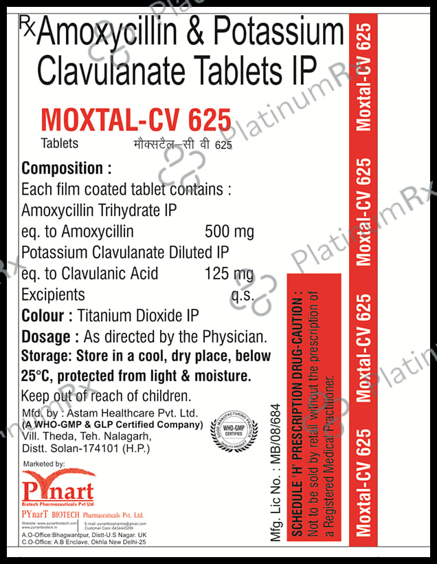 Moxtal CV 625mg Tablet 6s