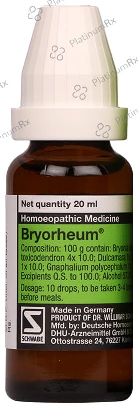 Dr Willmar Schwabe Germany Bryorheum Drop