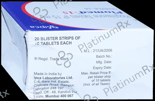 Piomed 15mg Tablet 10s