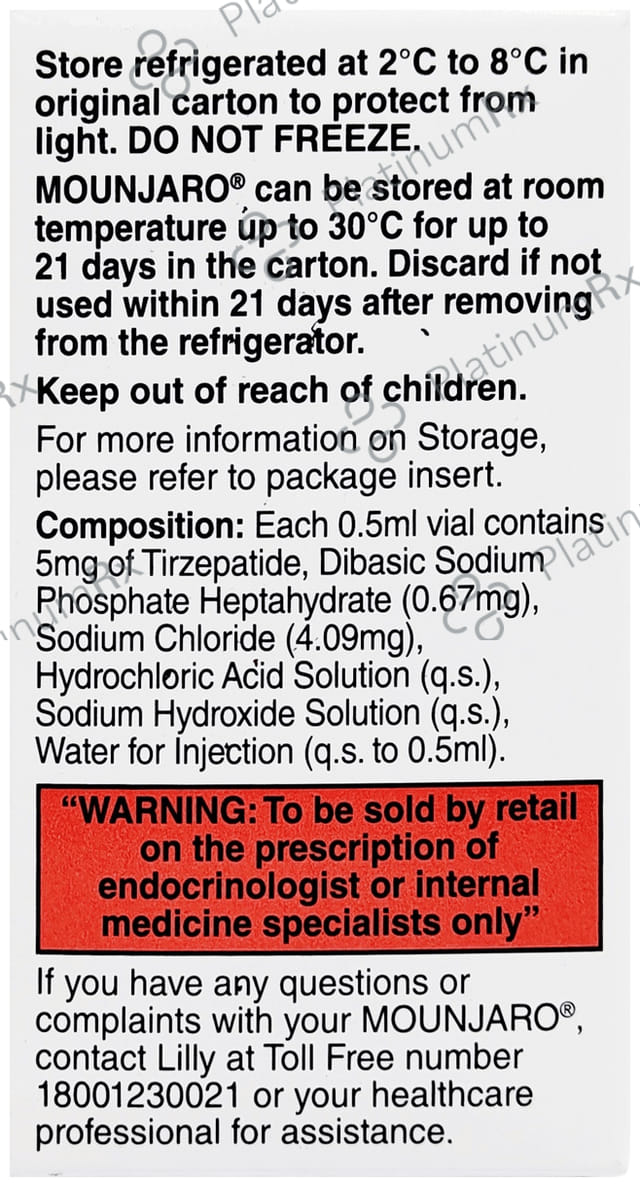 Mounjaro 5mg Solution for Injection 0.5ml