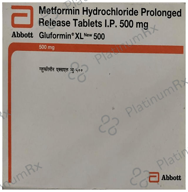 New Gluformin XL 500 Tablet PR 15s