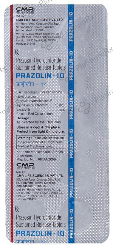 Prazolin 10 Tablet SR