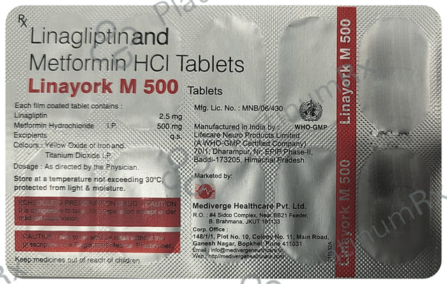 Linayork M 500 Tablet