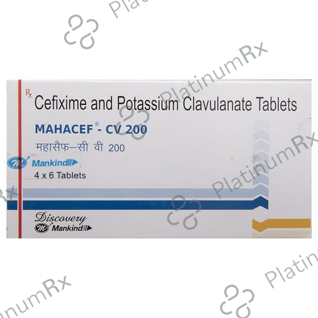 Mahacef CV 200 200/125mg Tablet 6s