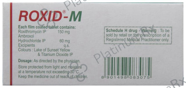Roxid M 150/60mg Tablet 10s
