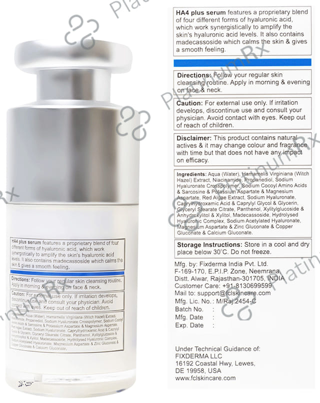 Fixderma FCL HA4 Plus Serum 15 ml