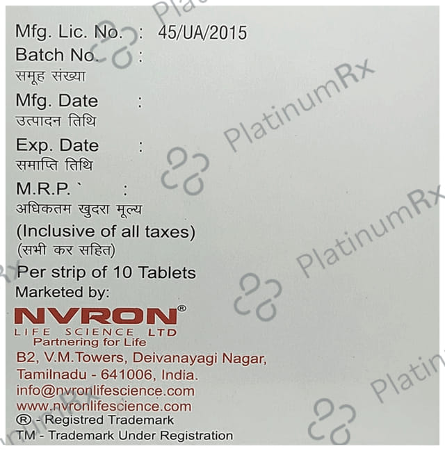 Bagaron NT 400/10mg Tablet 10s