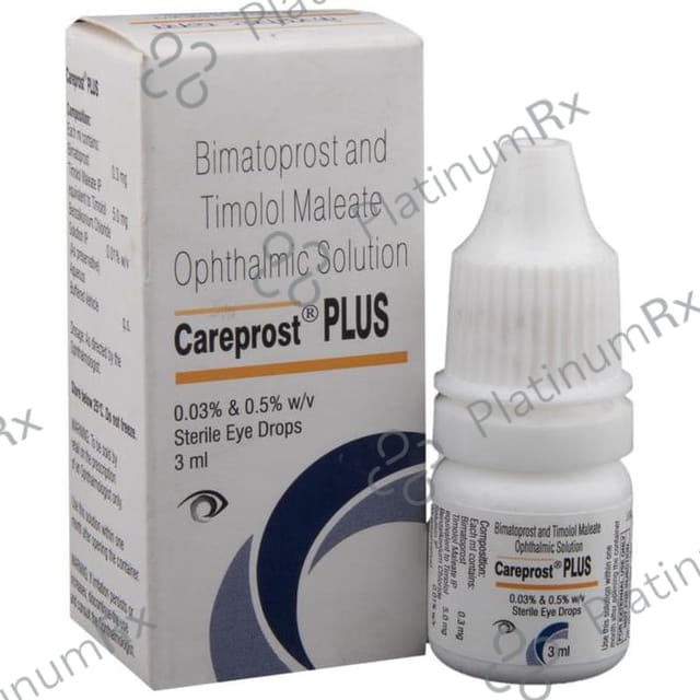 Careprost Plus 0.3/5mg Eye Drop 3ml