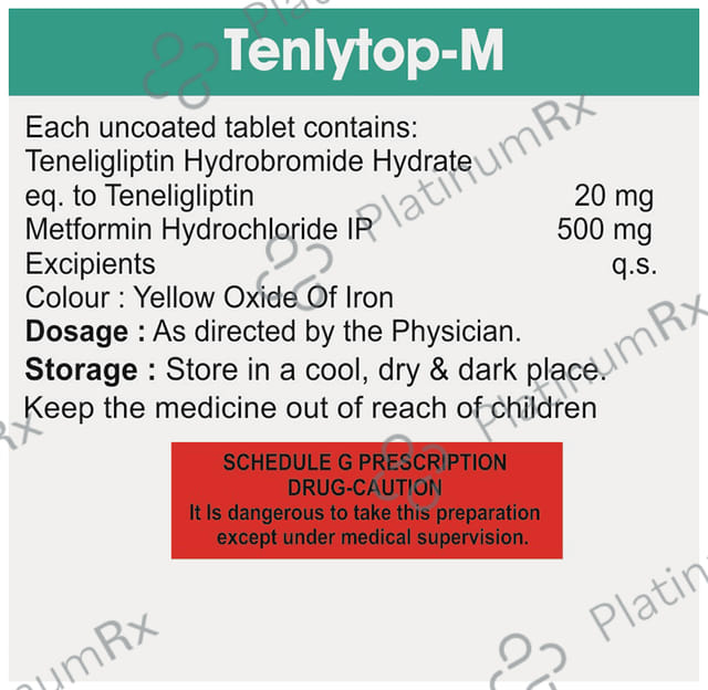 Tenlytop 500/20mg M Tablet SR 10s