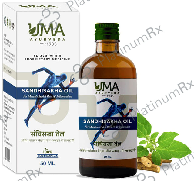 Uma Ayurveda Sandhisakha Oil for Musculoskeletal Pain & Inflammation