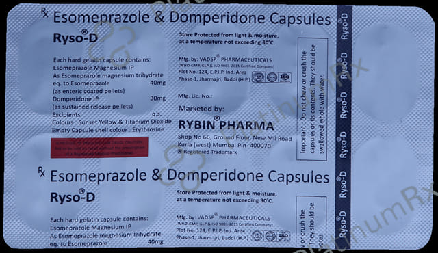 Ryso D 40/30mg Capsule SR 10s