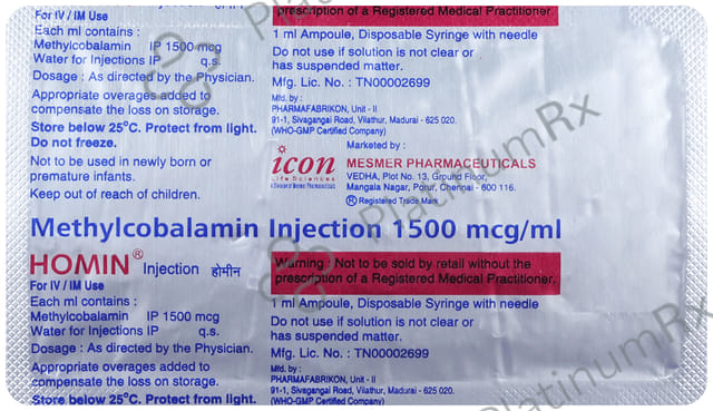 Homin 1500mcg Injection 1ml