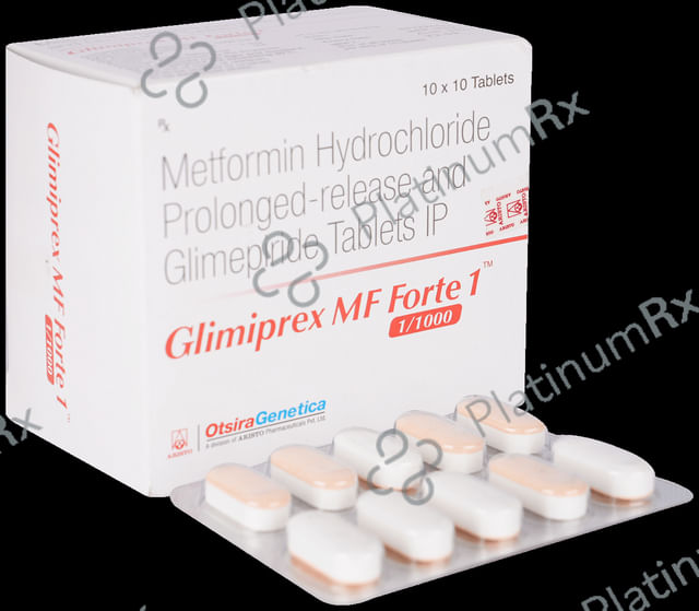 Glimiprex MF Forte 1/1000mg PR Tablet 10s