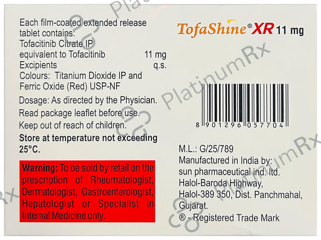Tofashine XR 11mg Tablet 15s