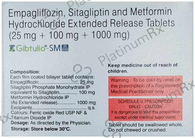 Gibtulio SM 25/1000mg Tablet 10s