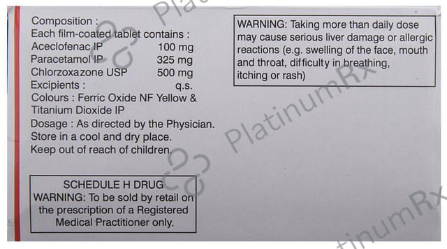 Aceclo MR 100/500/325mg Tablet 10s