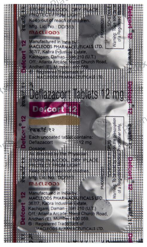 Defcort 12mg Tablet 6s