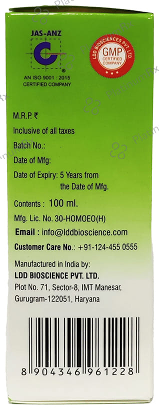 LDD Bioscience Koughfix Cough Syrup 100 ml