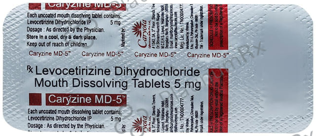 Caryzine 5mg Tablet MD 10s