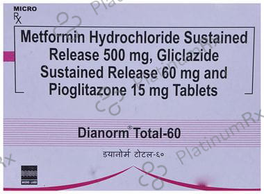 Dianorm Total 60/15/500mg Tablet SR 10s