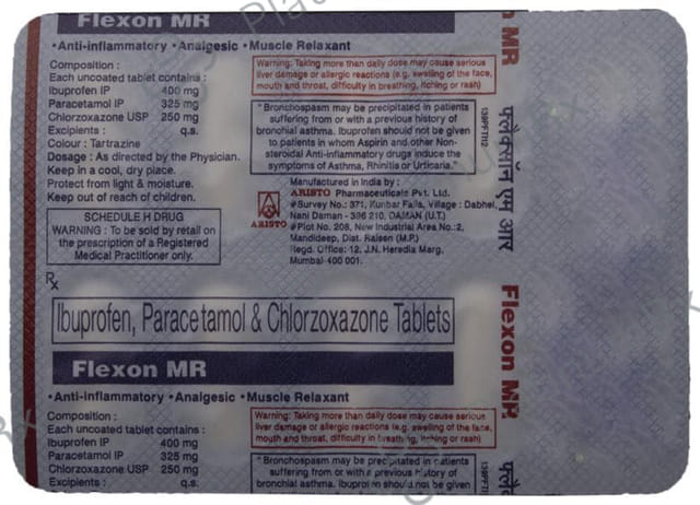 Flexon MR 400/325/250mg Tablet 10s